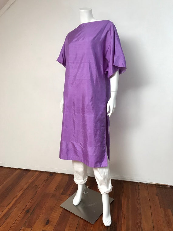 70's amethyst boatneck tunic, SZ 4