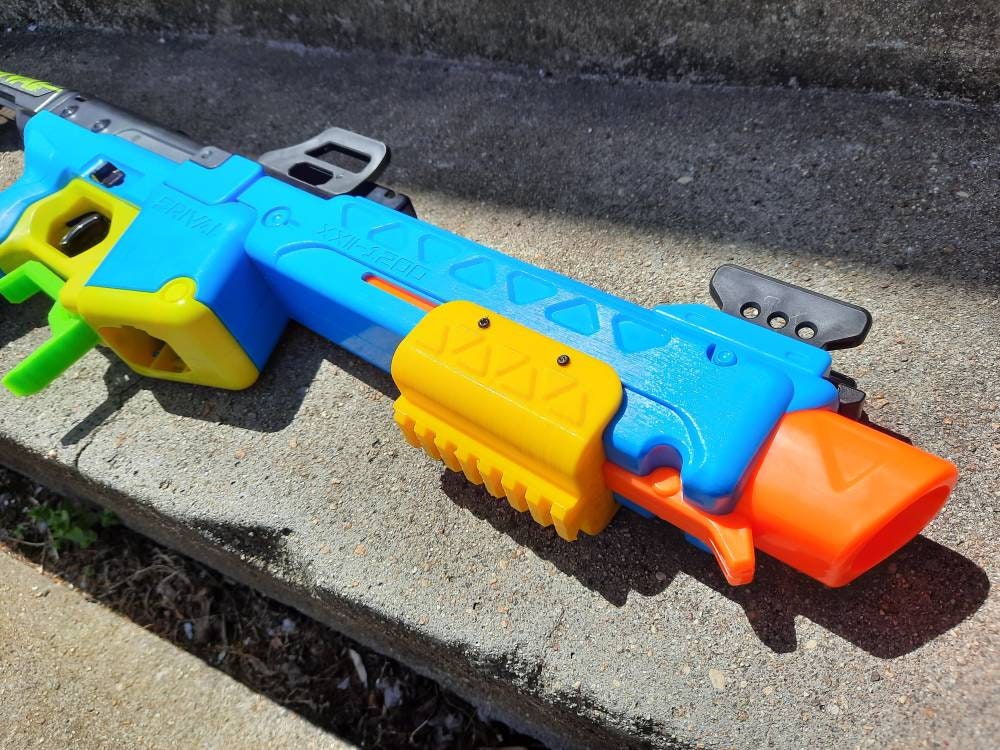 STL file Simple Nerf Gun for Rival Ammunition 🔫・3D printable model to  download・Cults