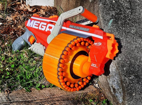 NEW Nerf N-Strike Mega Mastodon Soft Toy Dart Gun Mega Blaster 24 Darts