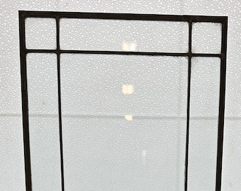 Clear leaded glass window