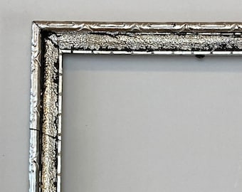 Antique Silver Leaf Picture Frame with a Contemporary Finish for a 11" x 7" photo