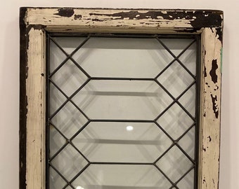 1890s Zinc Leaded Transom Window