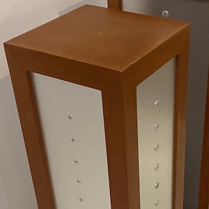 Rusty Wolfe Original Mahogany and Stainless-Steel Pedestal