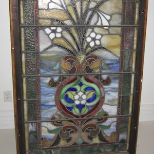 Amazing Antique Stain Glass Window