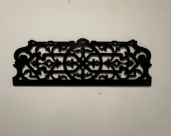 Antique Mahogany Fretwork with a dark finish