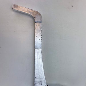 Antique Industrial Wood Mold with Silver Leaf Finish