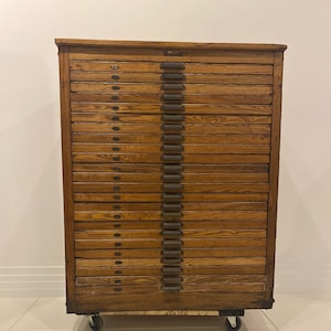 Antiker Druckerschrank von Hammond