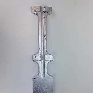 Antique Industrial Wood Mold with Silver Leaf Finish