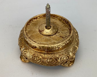 Antique lamp base, Transformed to Candle Holder