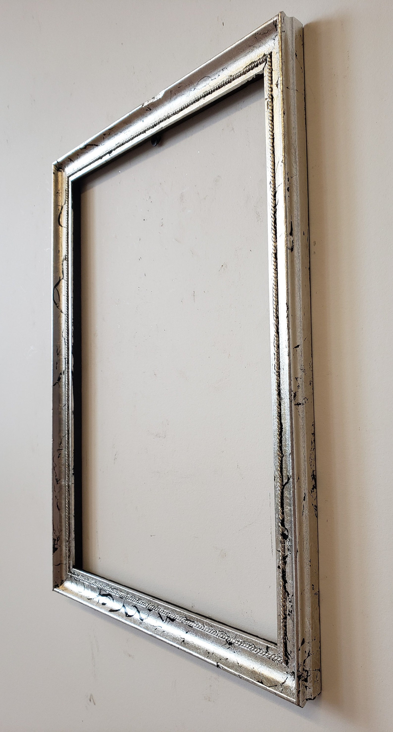 Antique Silver leaf picture frame for a 9 1/16 x 12 Etsy