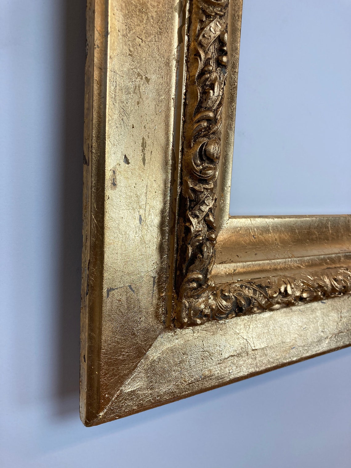 Antique Gold Leaf Picture Frame With a Contemporary Finish for Etsy