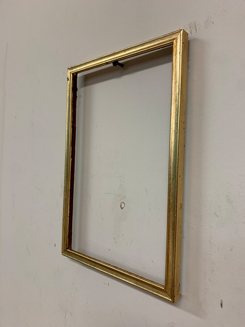 Antique Gold Leaf Picture Frame With a Contemporary Finish for Etsy