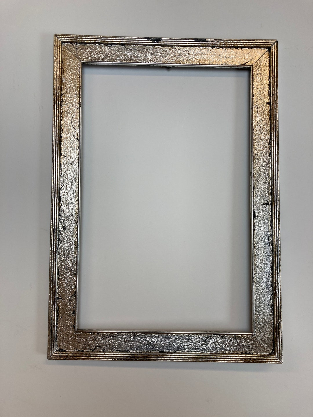 Antique Silver Leaf Picture Frame for a 15.125 X Etsy