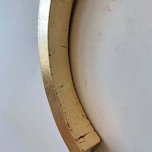 Antique Industrial Wood Mold with Gold Leaf Finish