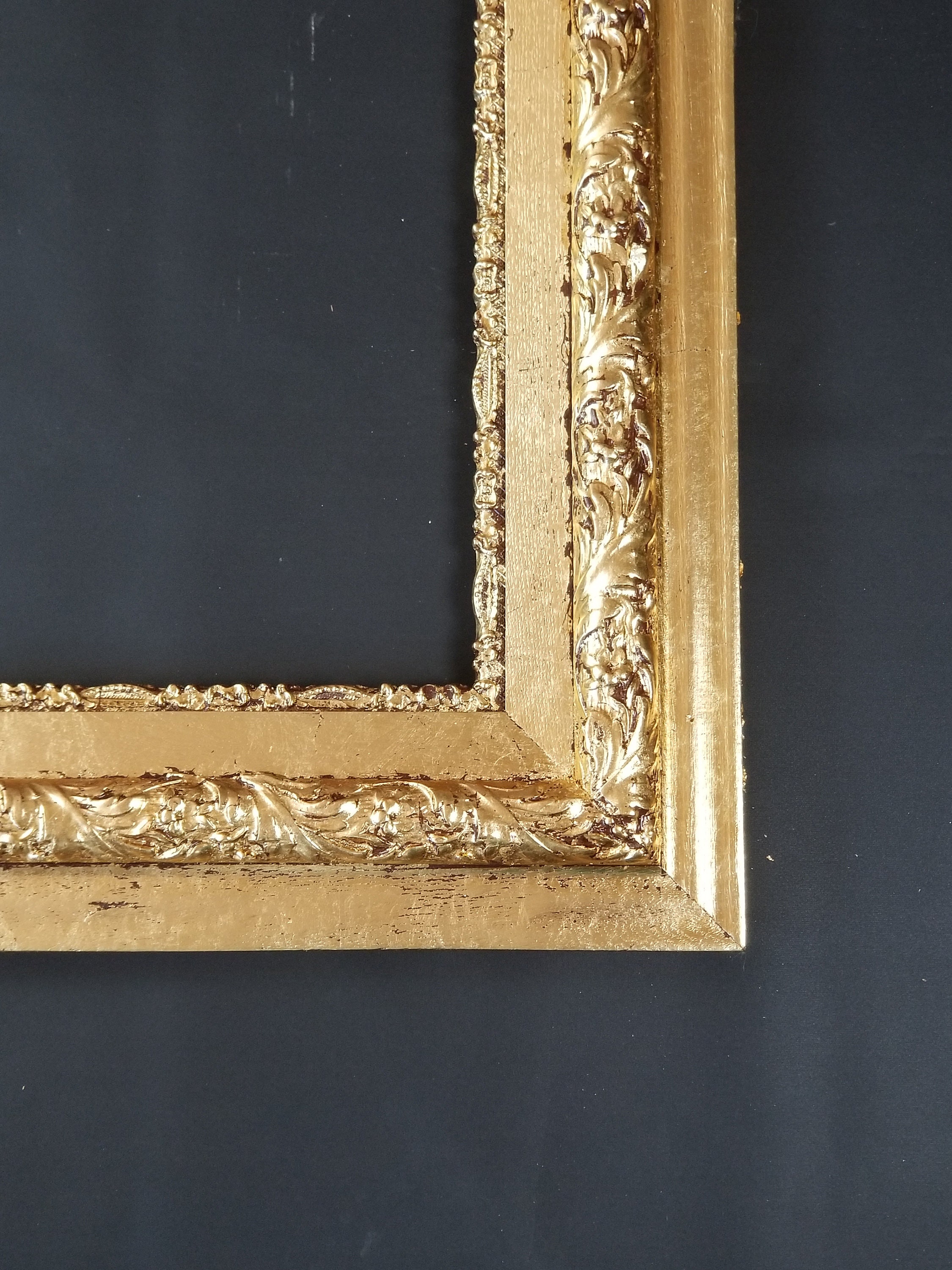 Antique Gold leaf picture frame for a 16 3/8 X 20 Etsy
