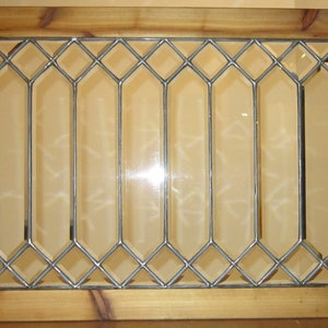 Antique Beveled Glass Transom Window