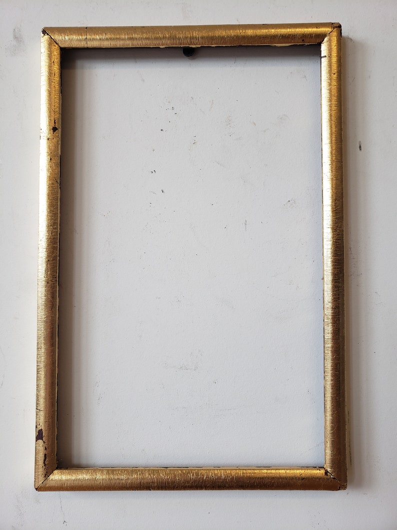 Antique Gold leaf picture frame for a 7 x 11 11/16 Etsy