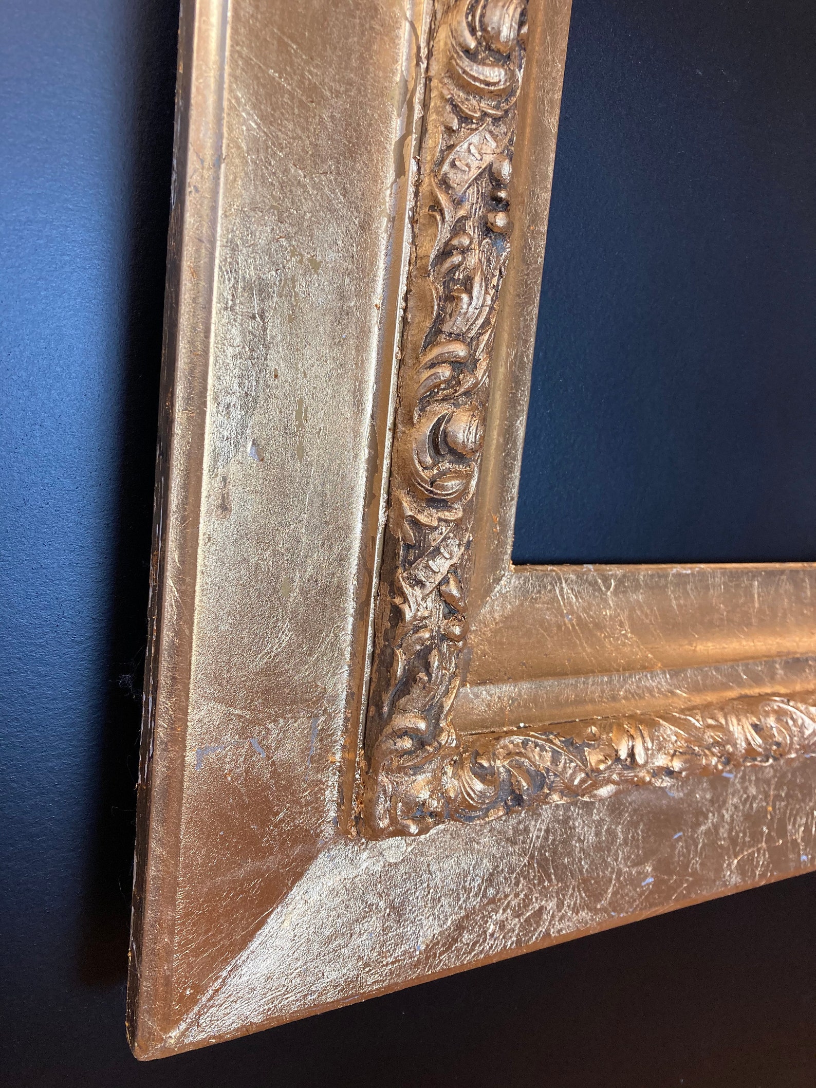 Antique Gold Leaf Picture Frame With a Contemporary Finish for Etsy