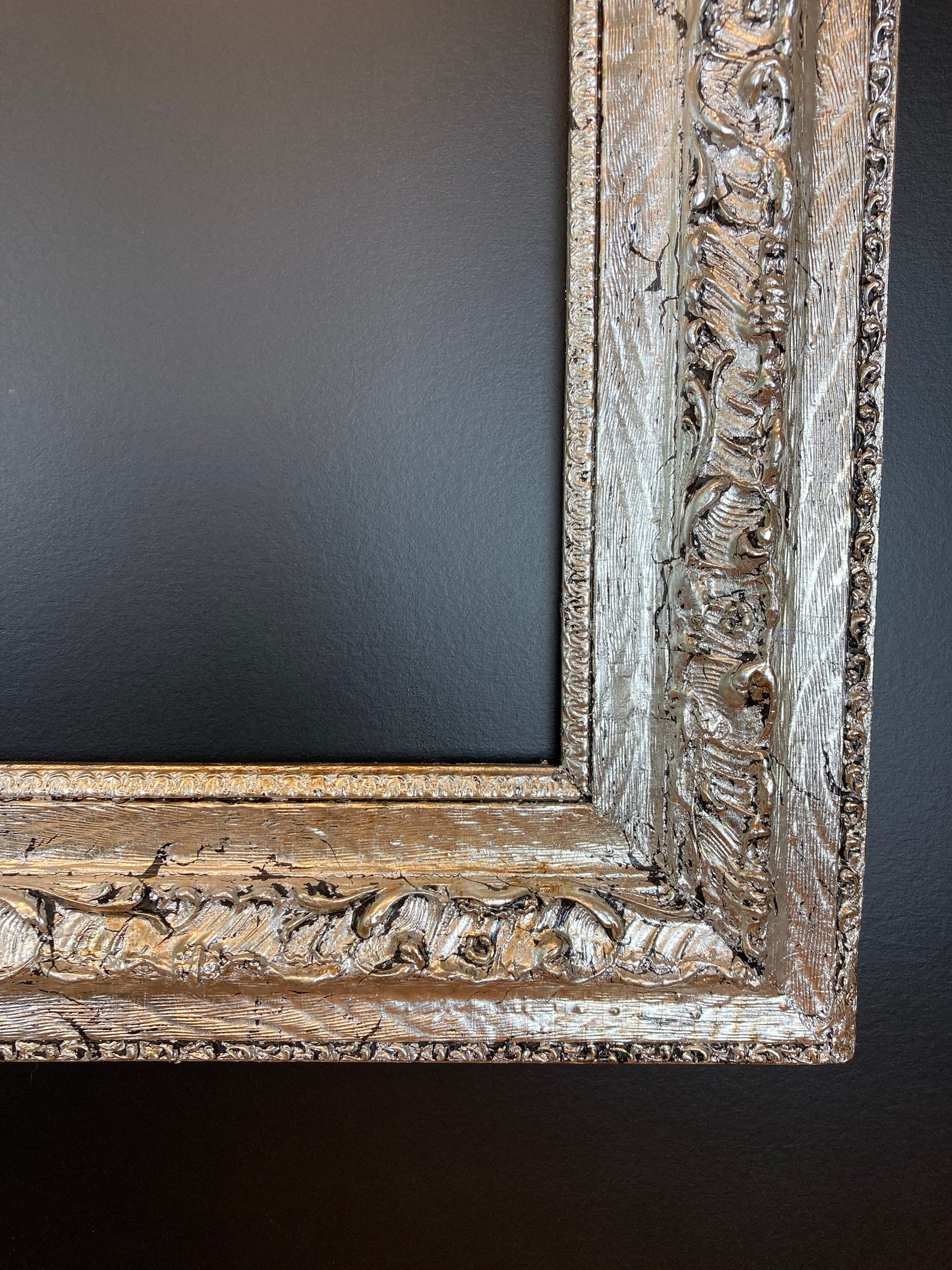 Antique Silver Leaf Picture Frame for a 20 X 16 Etsy