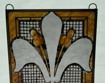 Antique Stain Glass Suncatcher