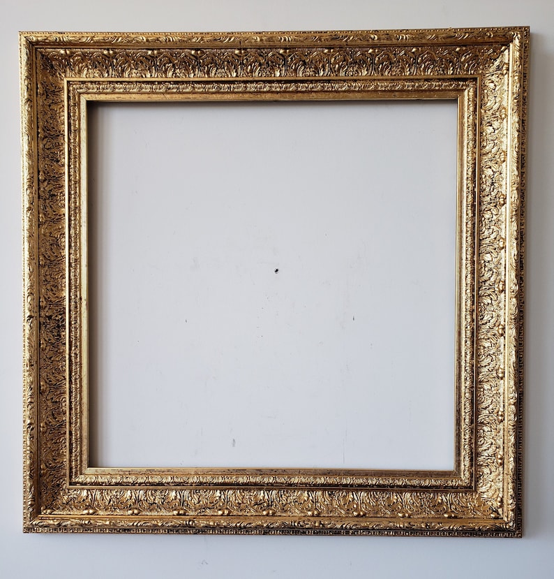 Antique Gold Leaf Picture Frame for a 21 X 21 Etsy