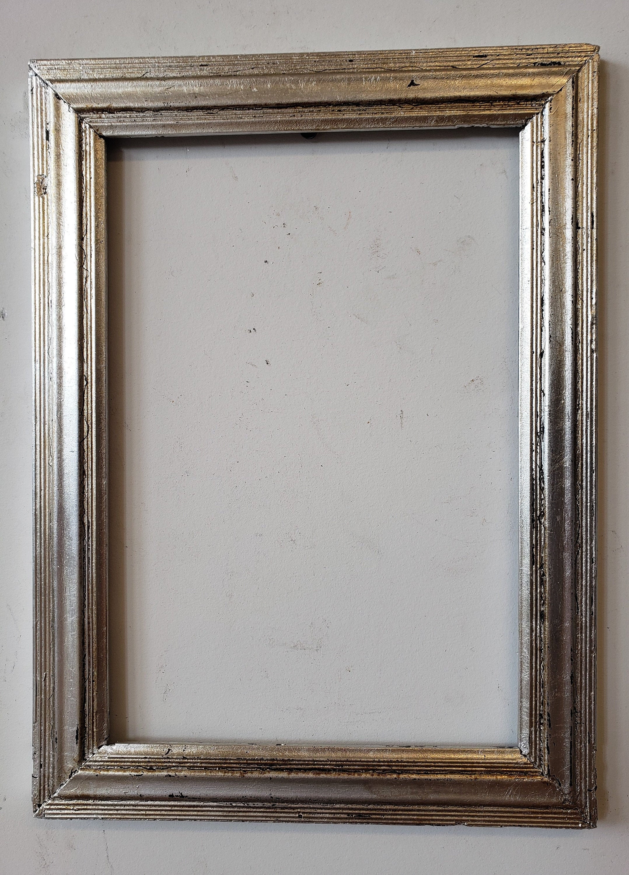 Antique Silver leaf picture frame for a 7 11/16 x 10 Etsy