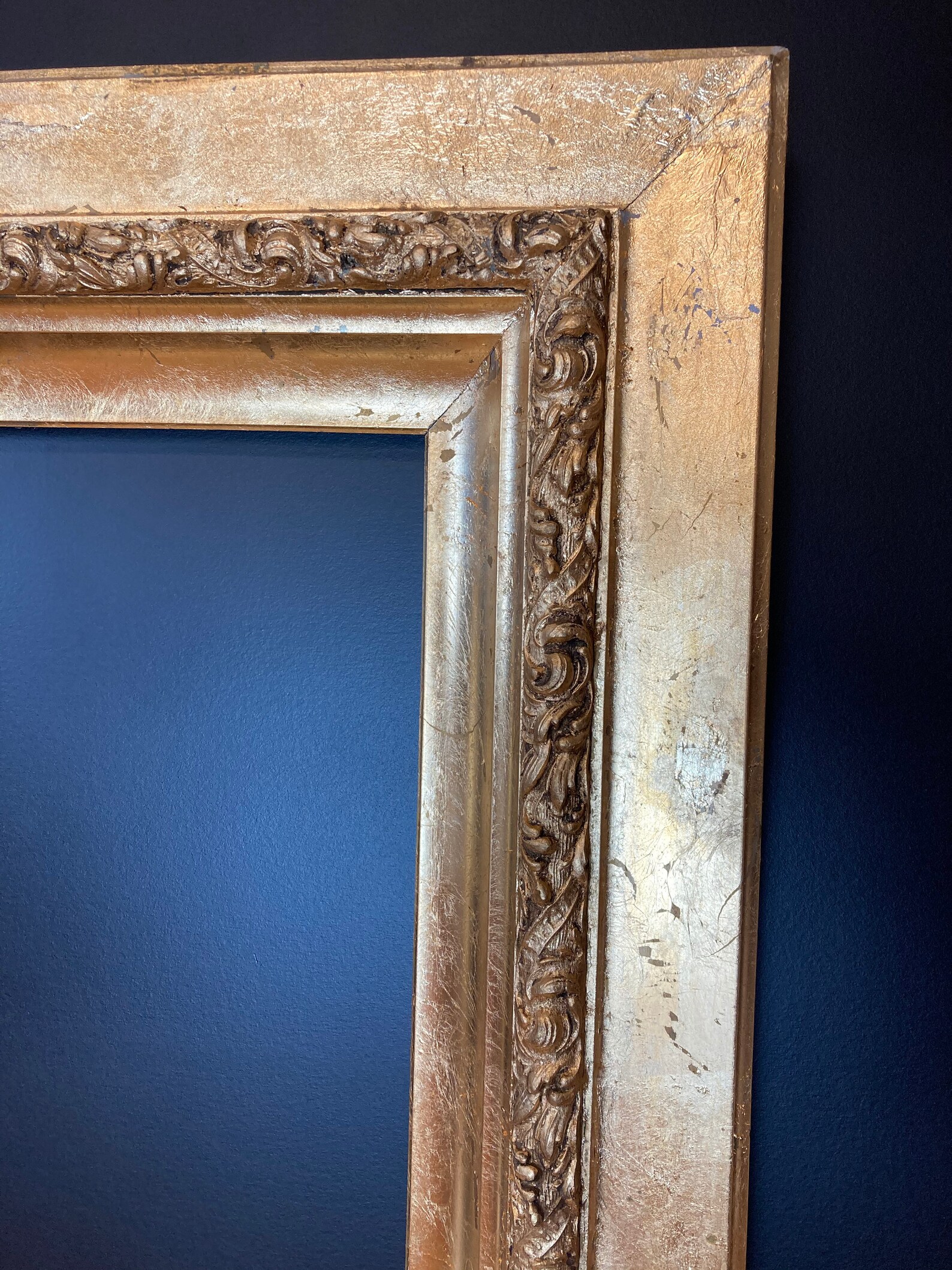 Antique Gold Leaf Picture Frame With a Contemporary Finish for Etsy