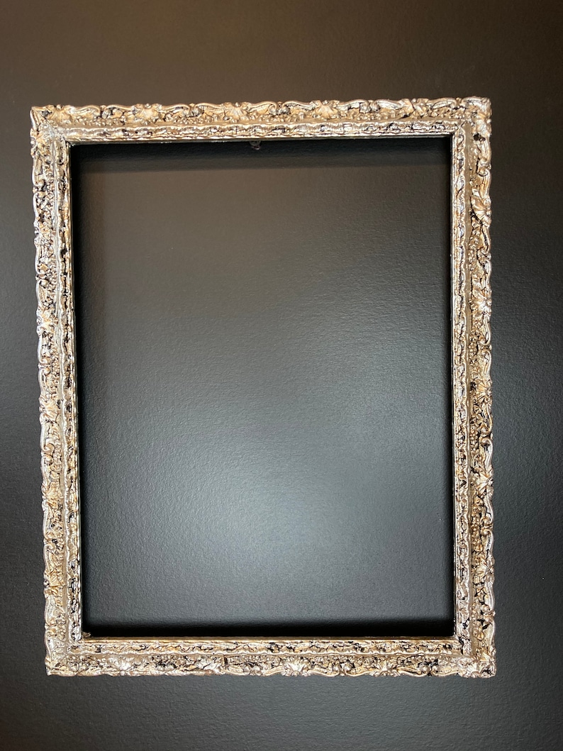 Antique Silver Leaf Picture Frame for a 13 X 10 Etsy