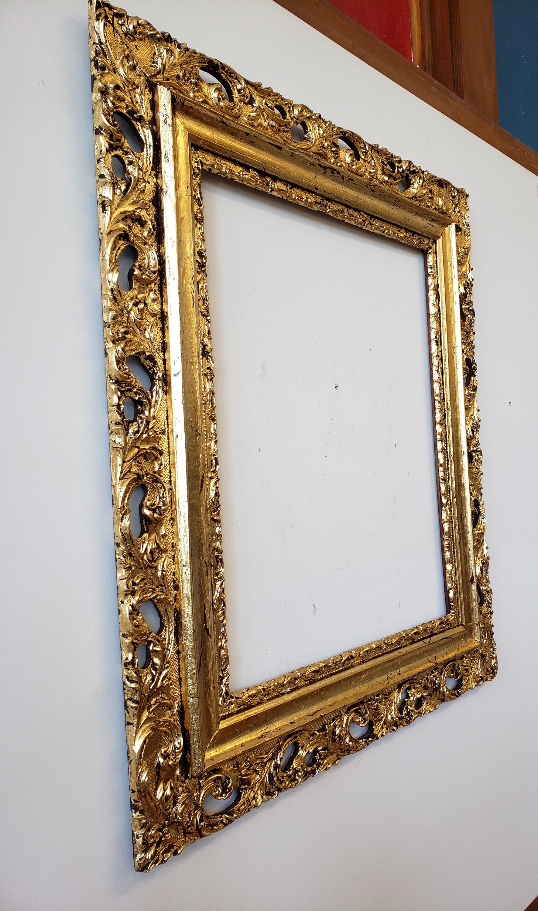Antique Gold Leaf Picture Frame With a Contemporary Finish for a 20 1/8 ...