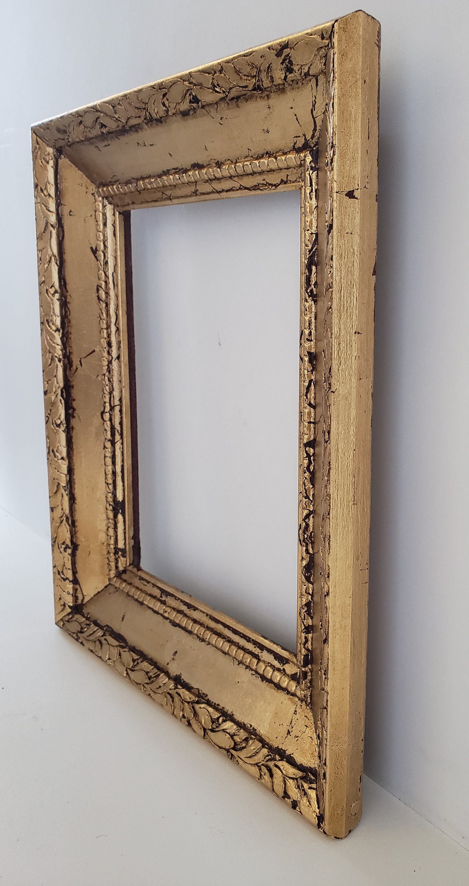 Antique Gold leaf picture frame for a 6 3/16 x 8 Etsy