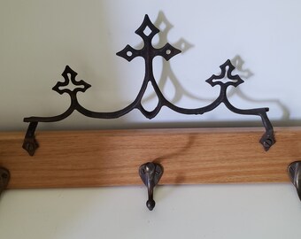 3 hook coat rack