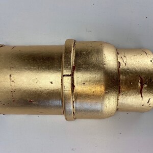 Antique Industrial Wood Mold with Gold Leaf Finish