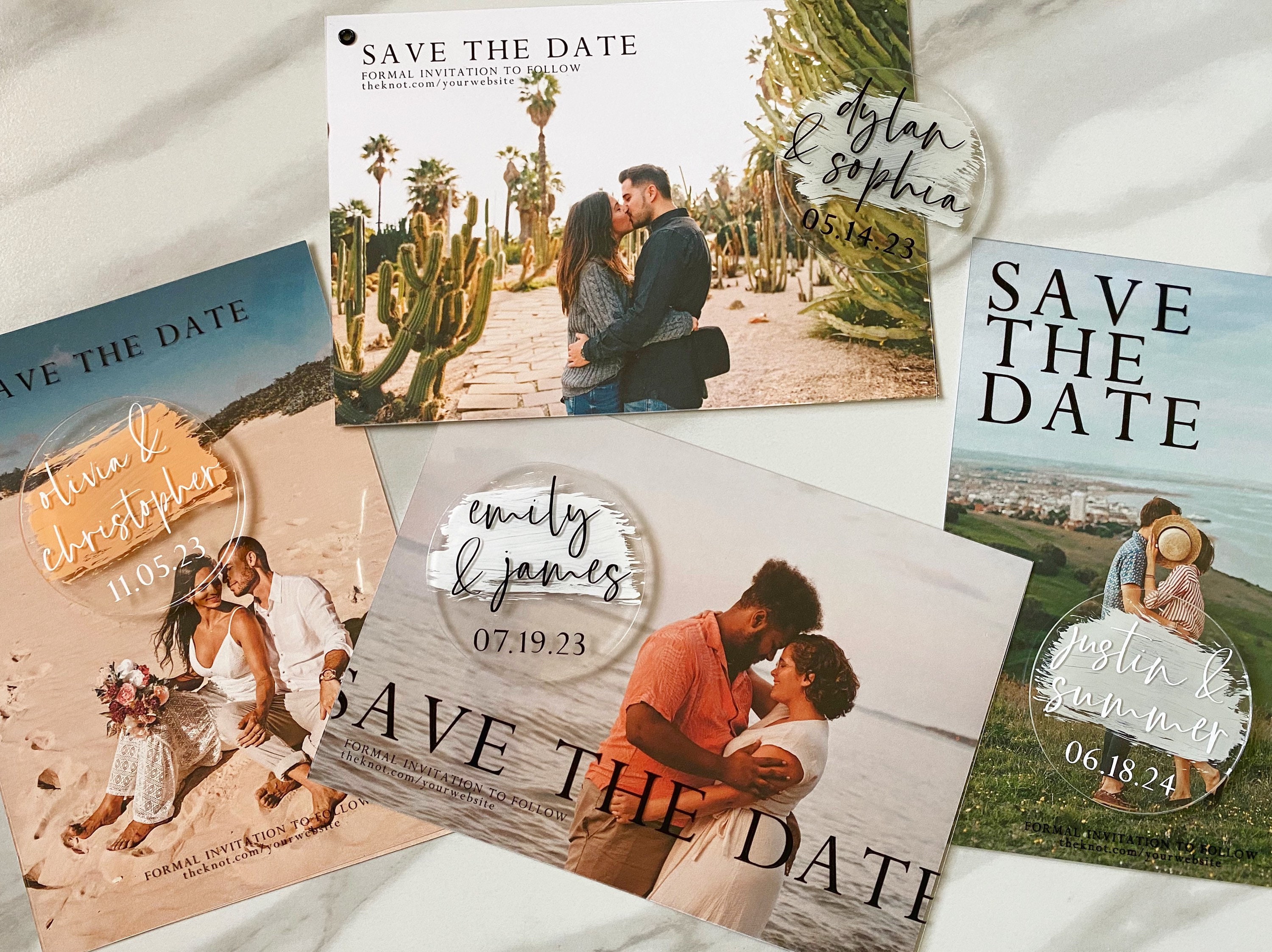 Save the Date Modern Save the Date Photo Save Etsy