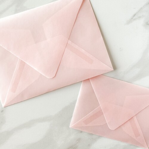 Vellum Envelope Clear Envelope Translucent Envelope Euro Etsy
