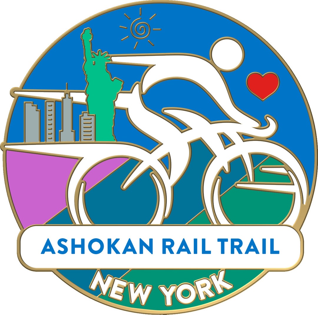 Ashokan Rail Commemorative Bike Trail Pin Etsy