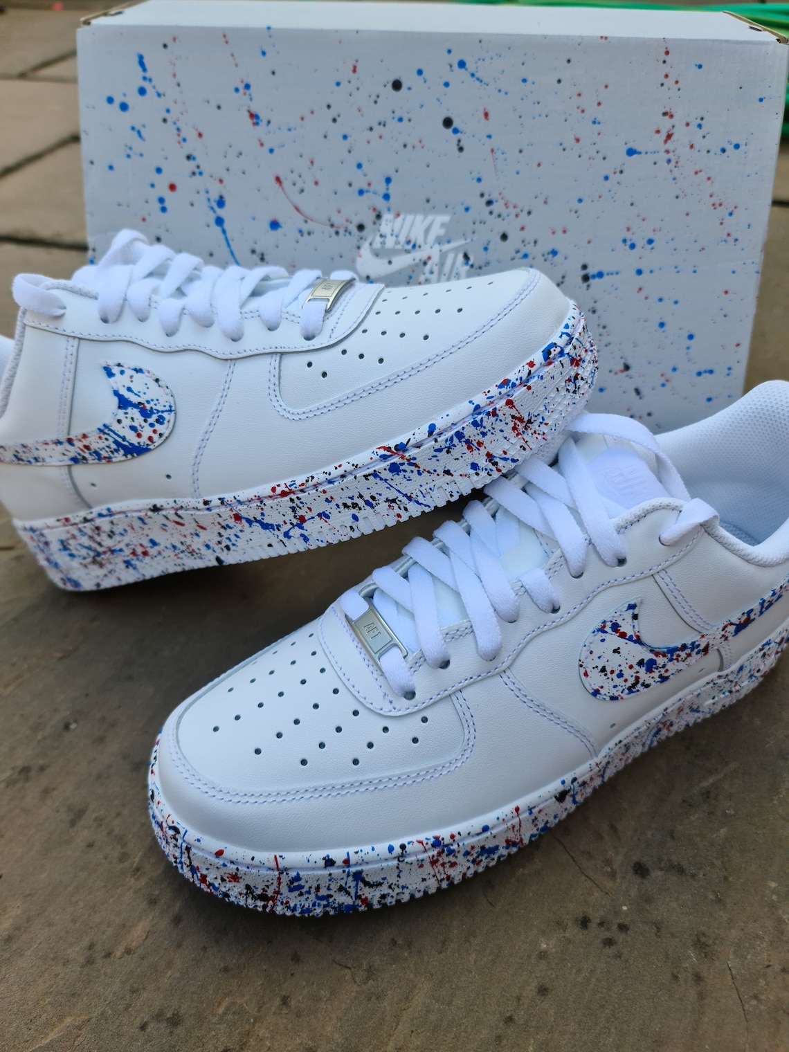 Custom Air Force 1 'Paint Splatter' Different Colours | Etsy