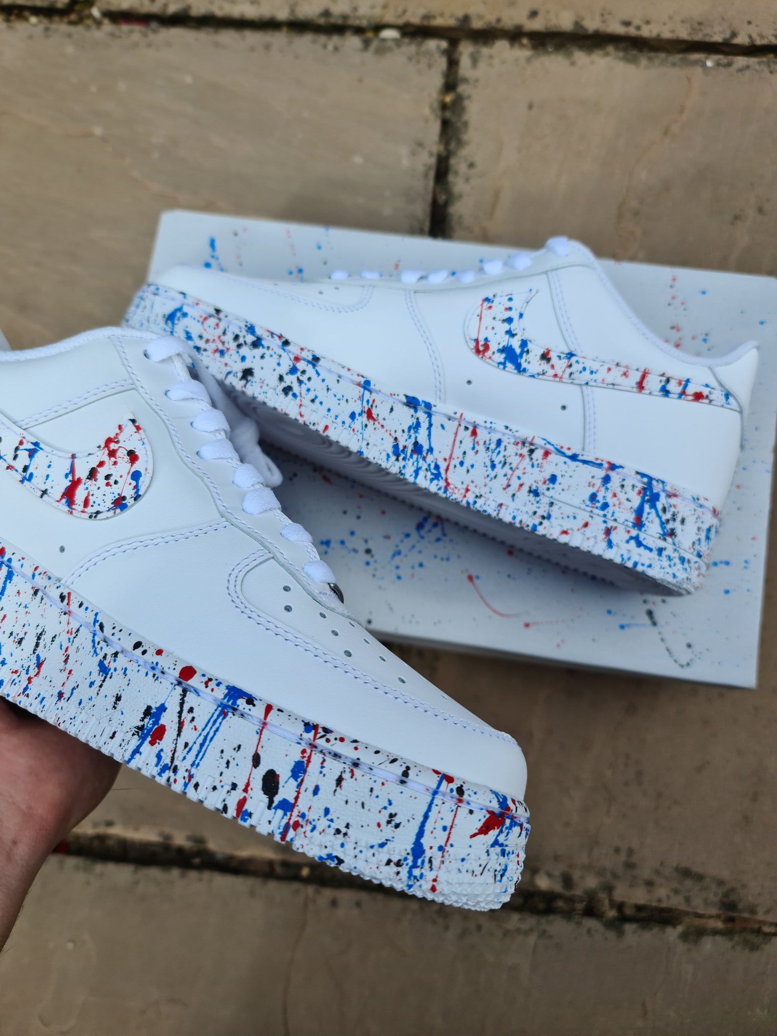 Custom Air Force 1 'paint Splatter' Different Colours Etsy
