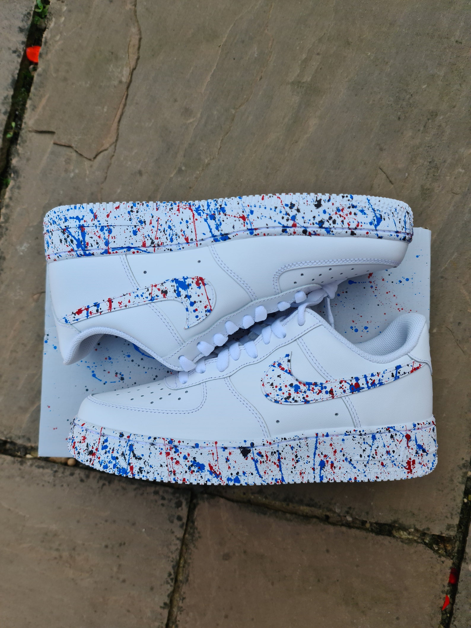 Custom Air Force 1 'paint Splatter' Different Colours Etsy
