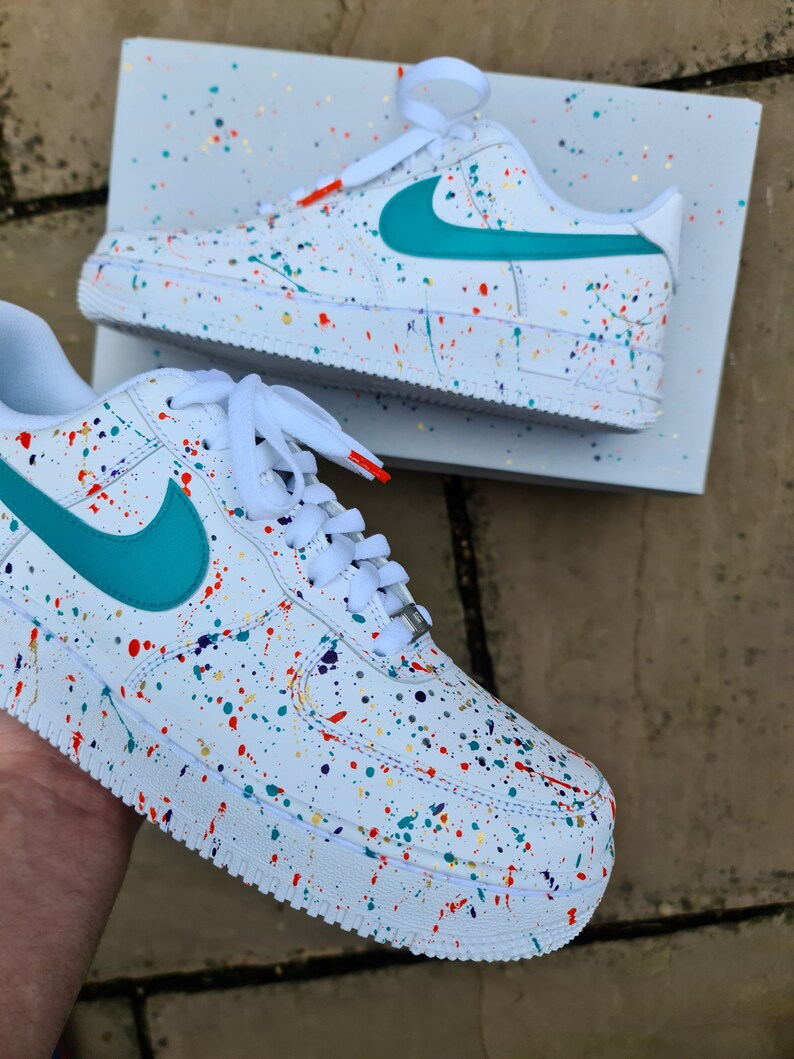 air force 1 paint splash
