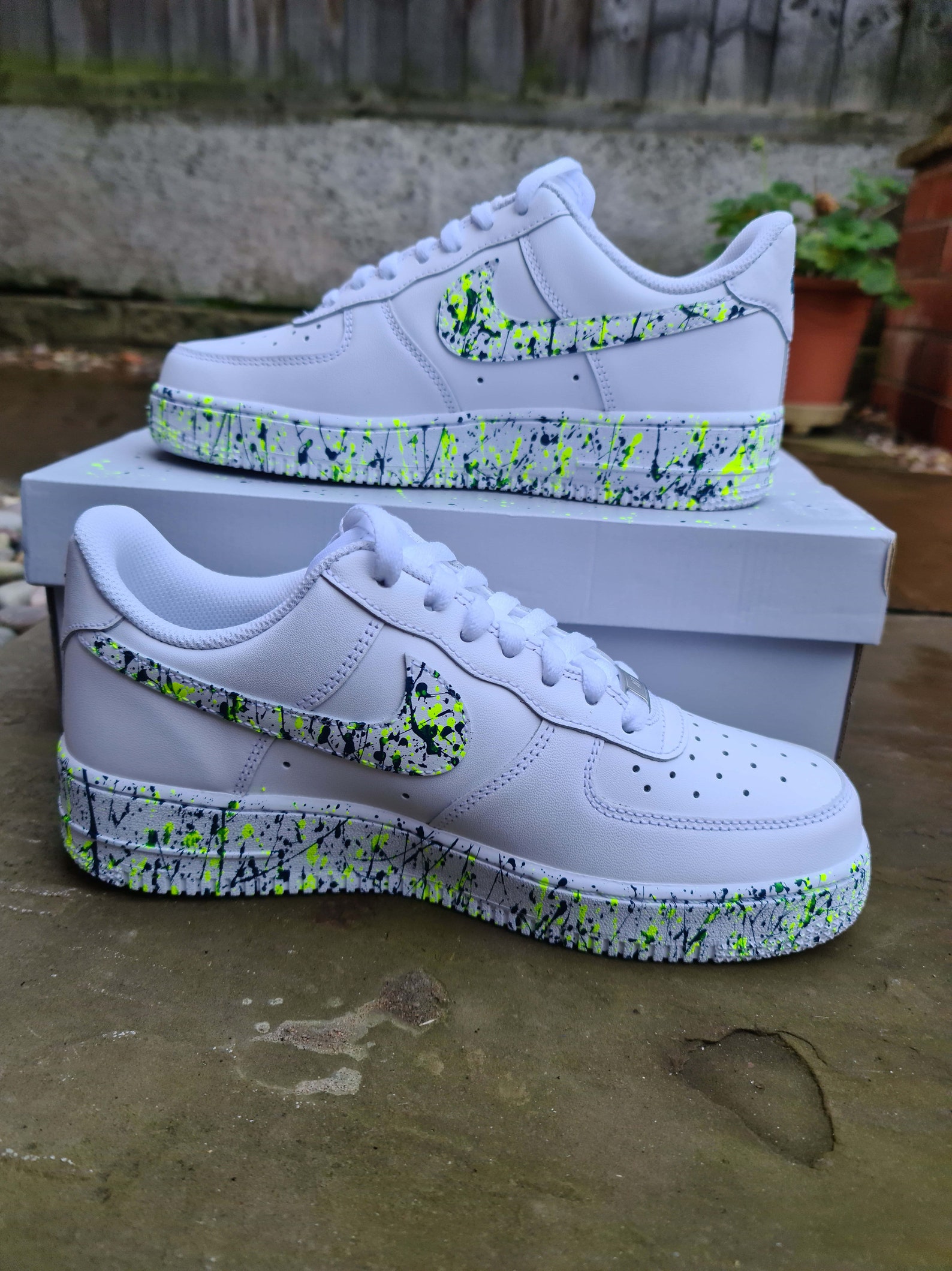 Custom Air Force 1 'Paint Splatter' Different Colours | Etsy