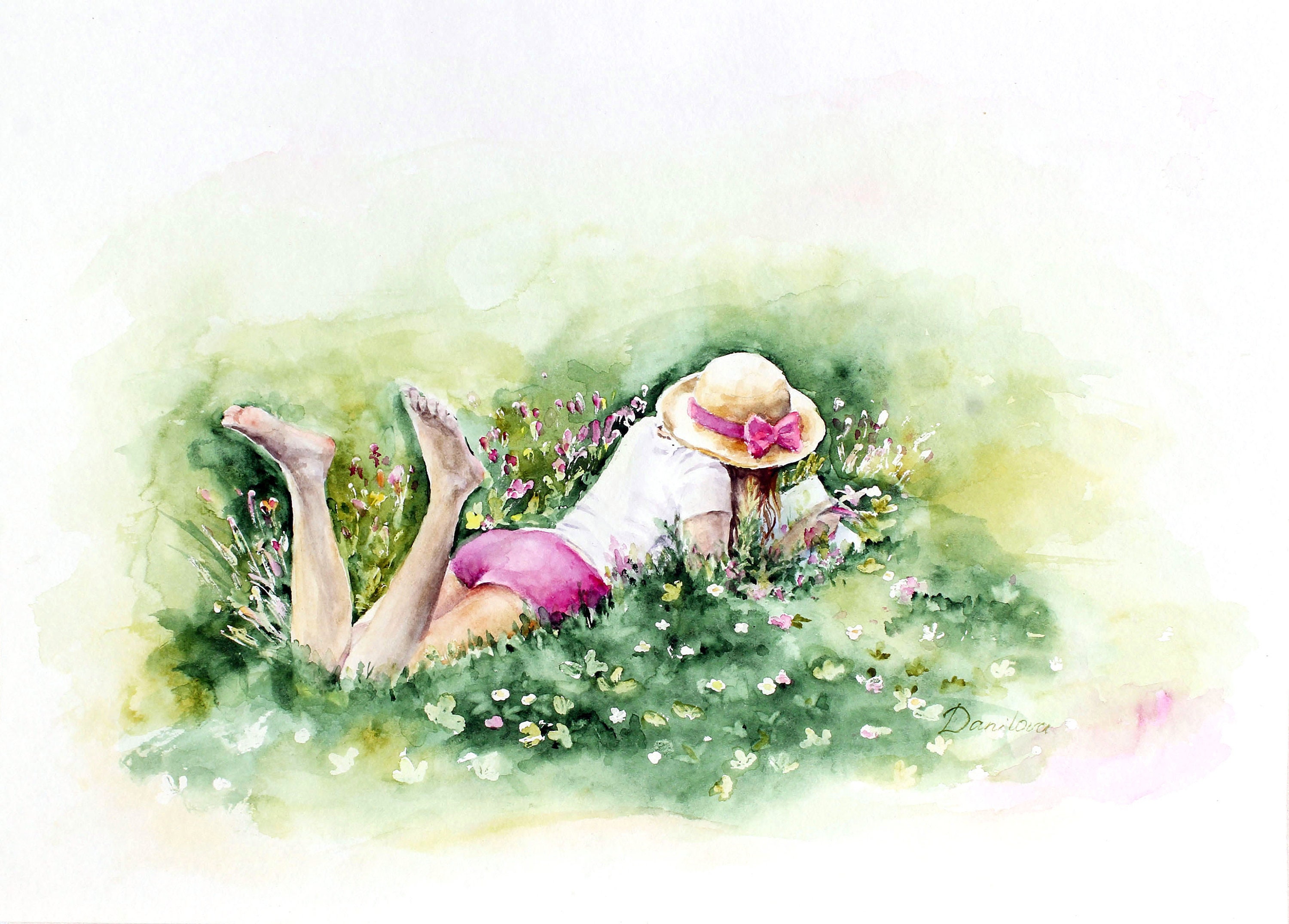 писанный акварелью как пишется