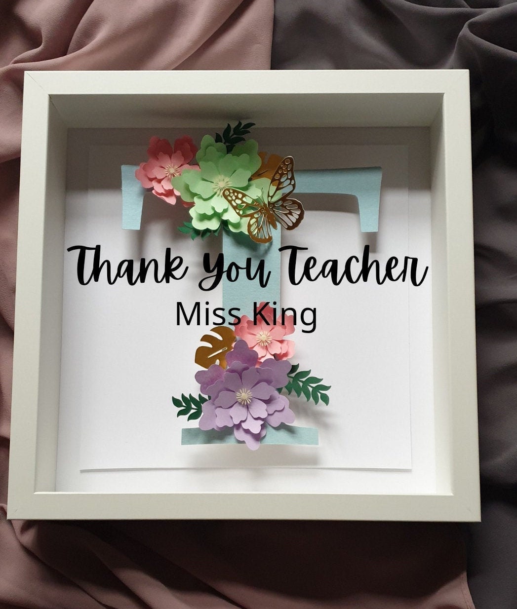 Teacher Frame, Teacher Gift, Personalised Frame Etsy UK