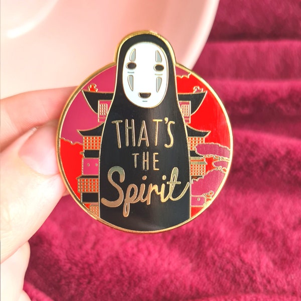 B GRADE Studio Ghibli Spirited Away No Face Enamel Pin Totoro Anime