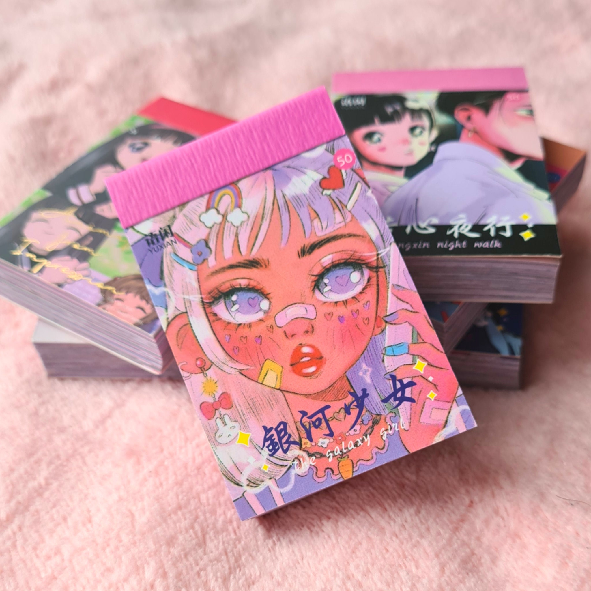 Anime Sticker Book With 50 Sticker Sheets Manga Kawaii - Etsy