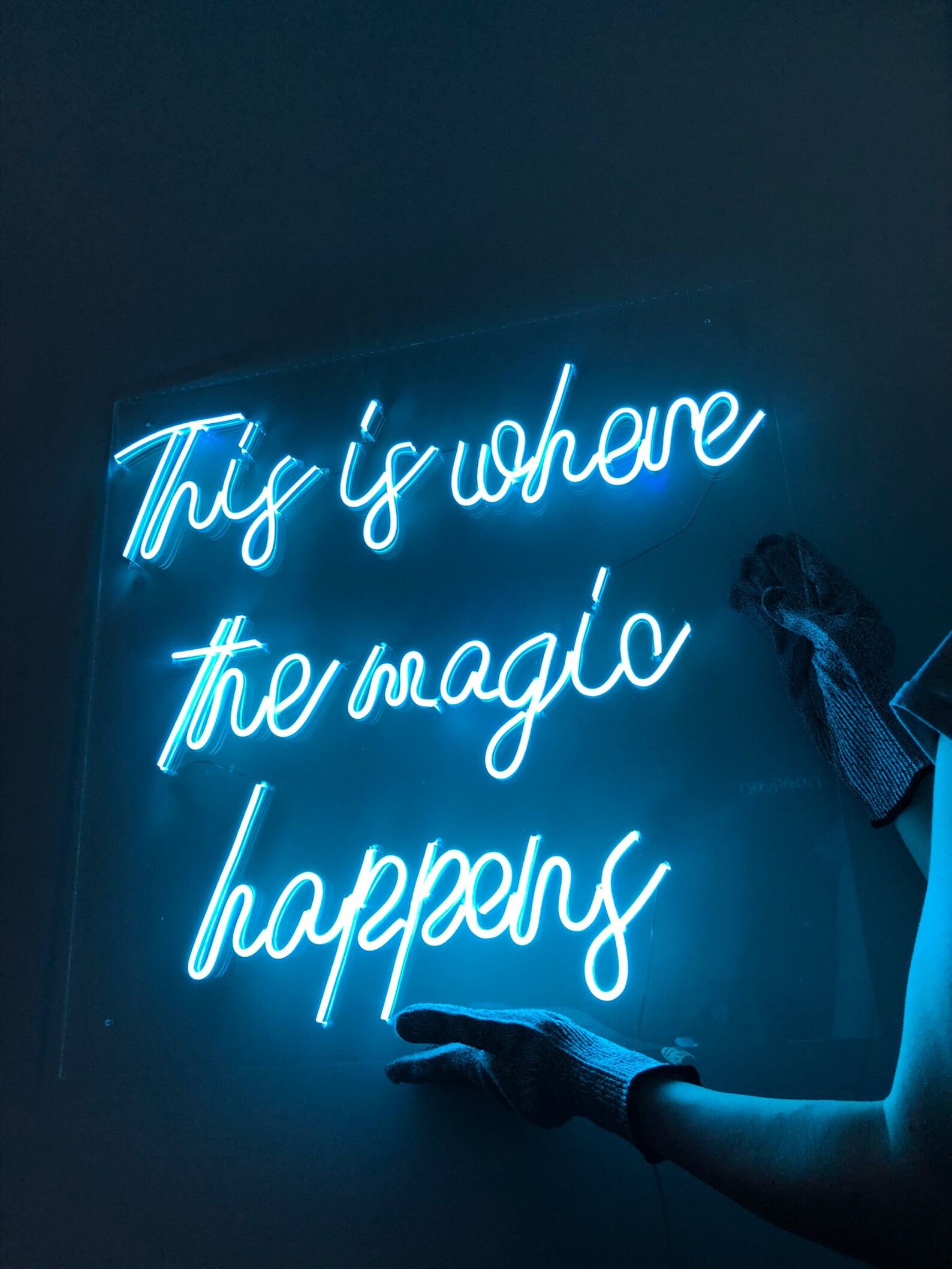 This is Where the Magic Happens Custom Neon Sign Custom Neon Etsy