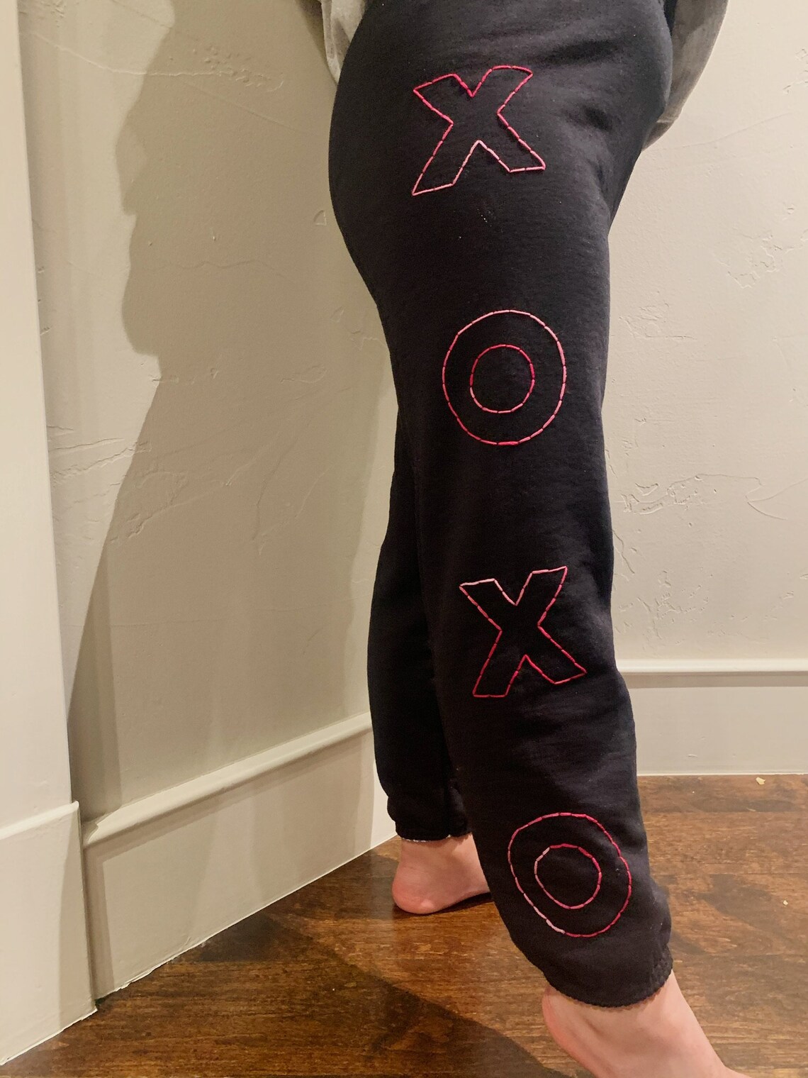 XOXO Sweatpants Embroidered Clothing Custom Sweats Etsy