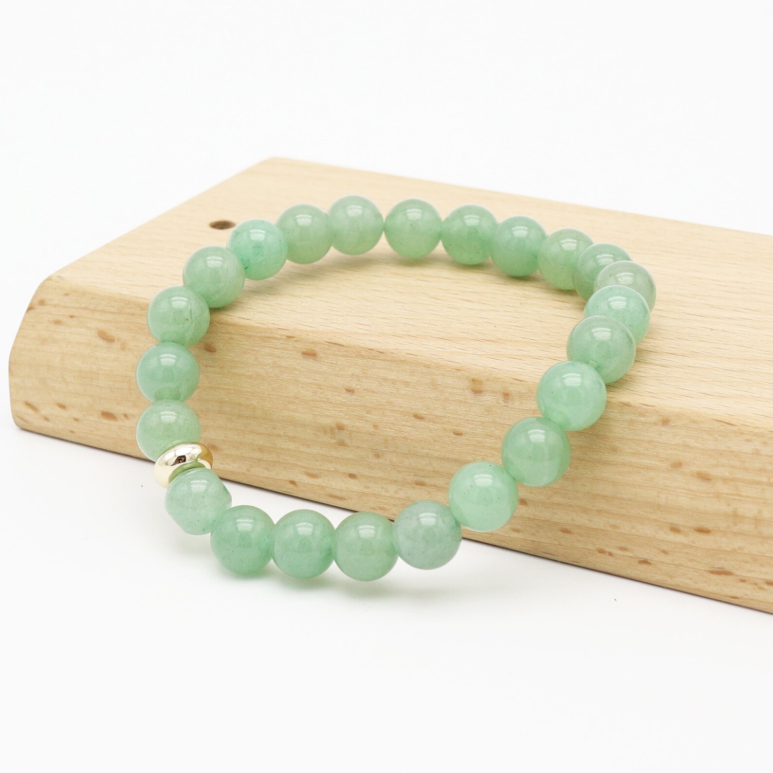 Green Aventurine Bracelet,8mm Crystal Healing Energy Bracelet for Men