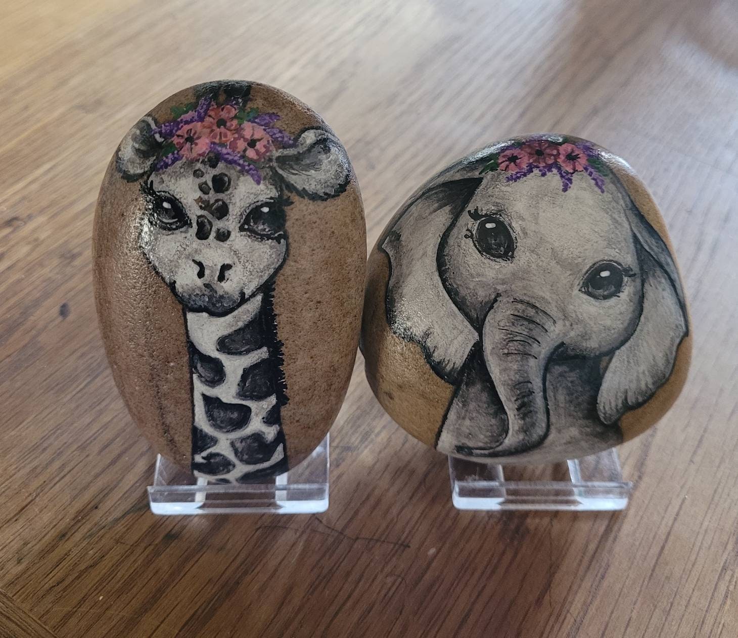 Jungle Animal Painted Rocks Made to Order - Etsy Jungle Animal Painted Rocks Made to Order - Etsy