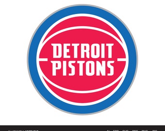 Pistons Nba Art Etsy