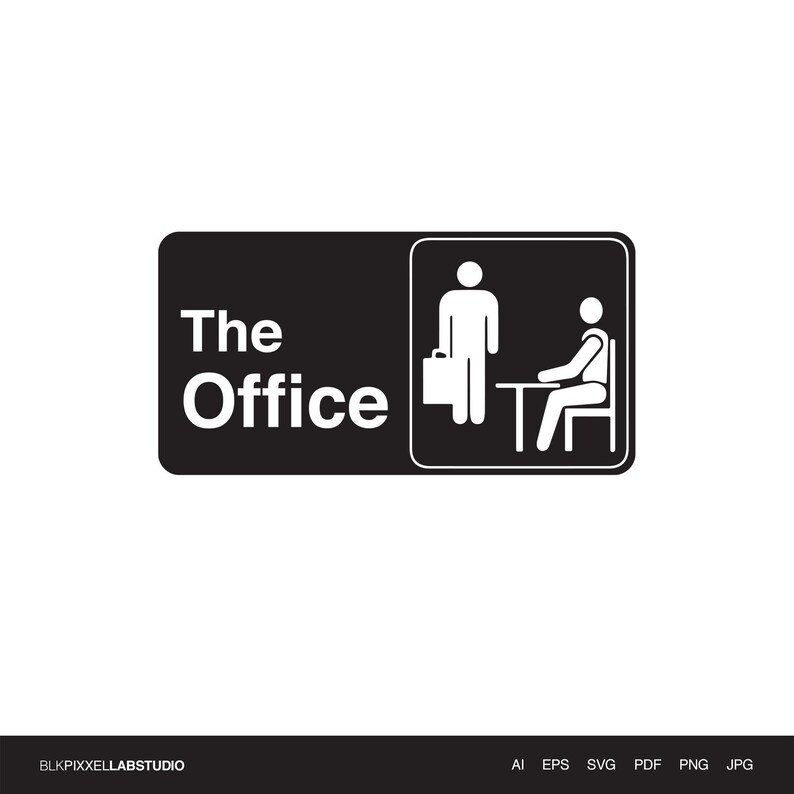 Download The Office & Dunder Mifflin 2 Black Logos Pack: svg eps ai ...